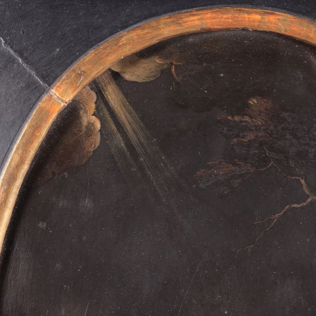 Paire de Tableaux Anciens sur Ardoise Sujét Sacré '600-photo-2