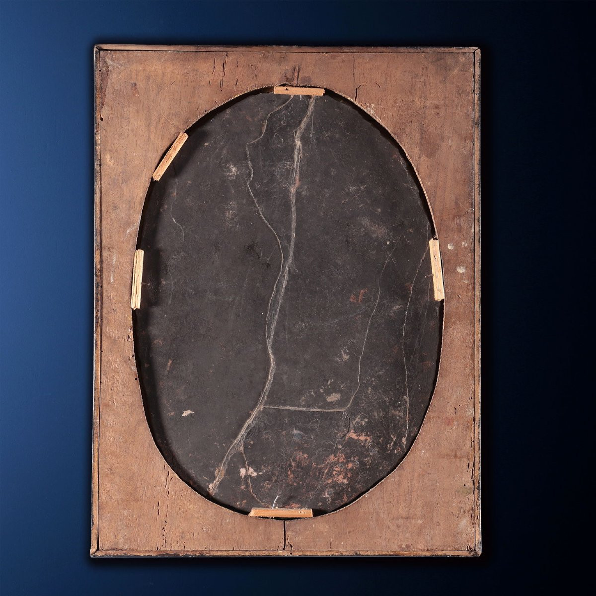 Paire de Tableaux Anciens sur Ardoise Sujét Sacré '600-photo-8