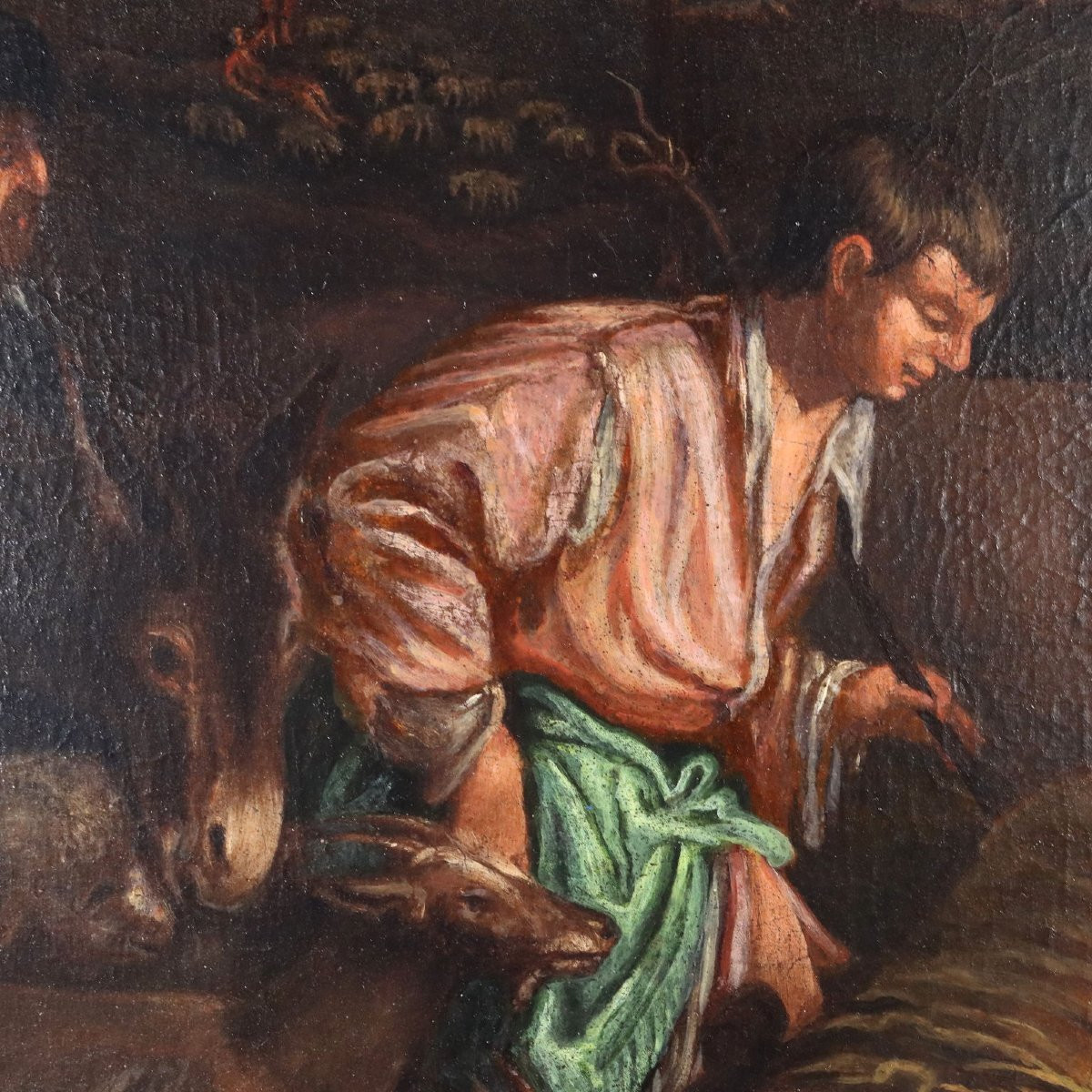 Tableau Ancien Nativité Atelier de Francesco Bassano Italie XVIe Siècle-photo-2