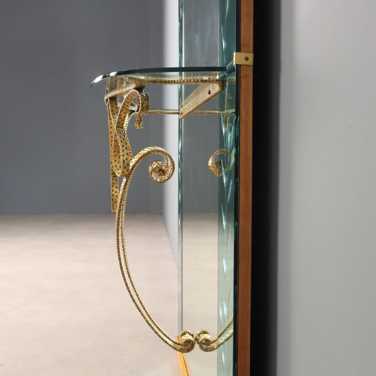 Vintage Miroir avec Console Années 50-60-photo-7