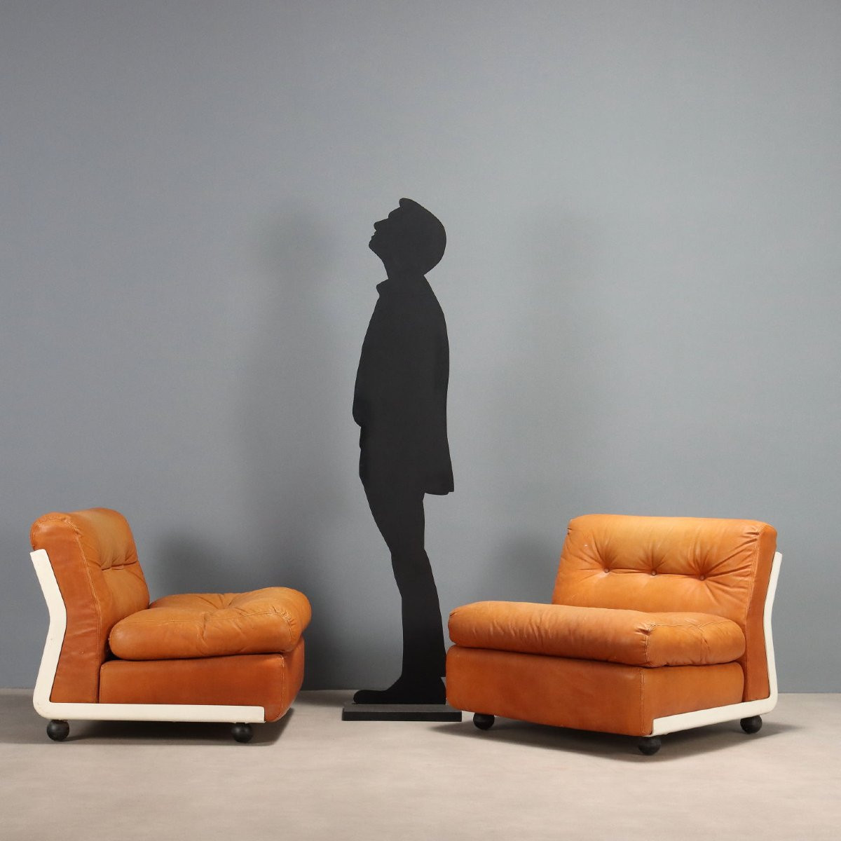 Fauteuils B&B 'Amanta' Vintage Design Mario Bellini Italie Années 70-photo-2