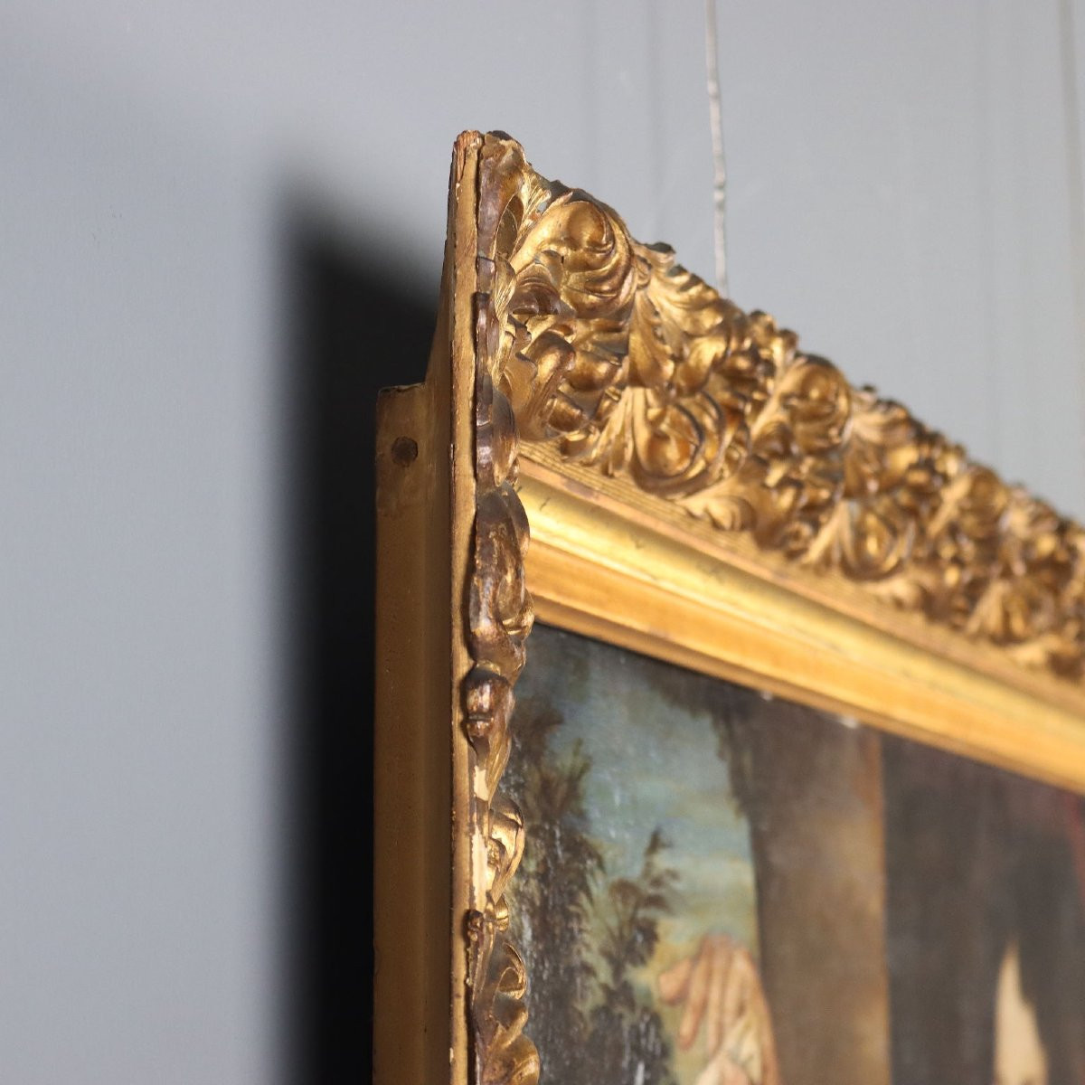 Tableau Ancien 'Allégorie de la Charité' Disciple de Carlo Cignani '600-photo-6