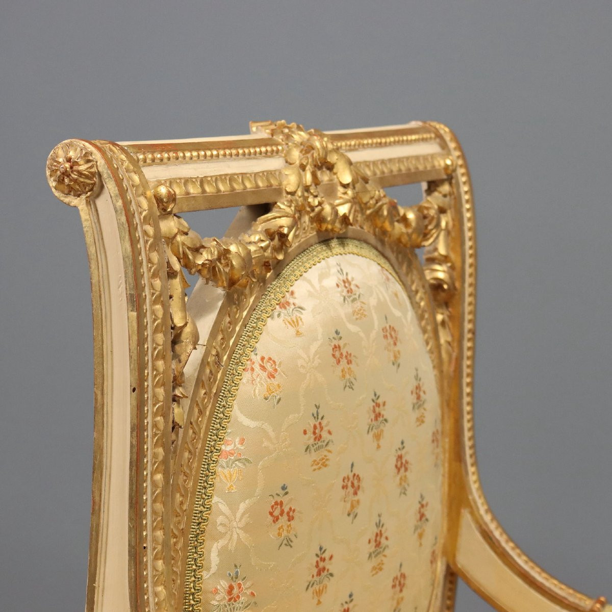 Pair Of Neoclassical Armchairs, Late 19th Century Italy-photo-1