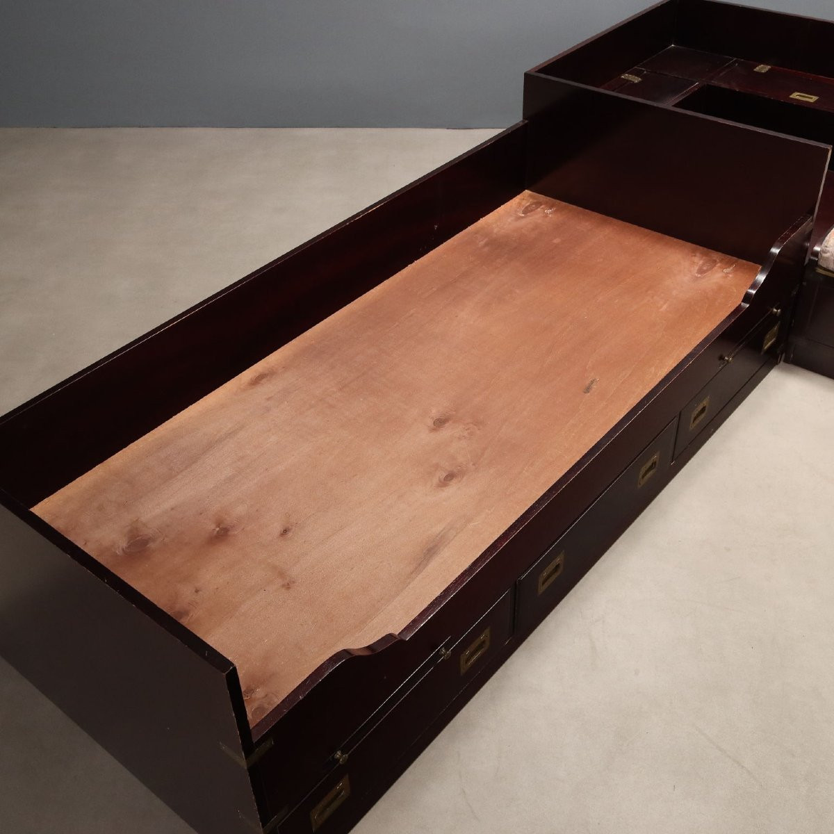 English Nautical-style Single Bed, Italy, 20th Century-photo-3