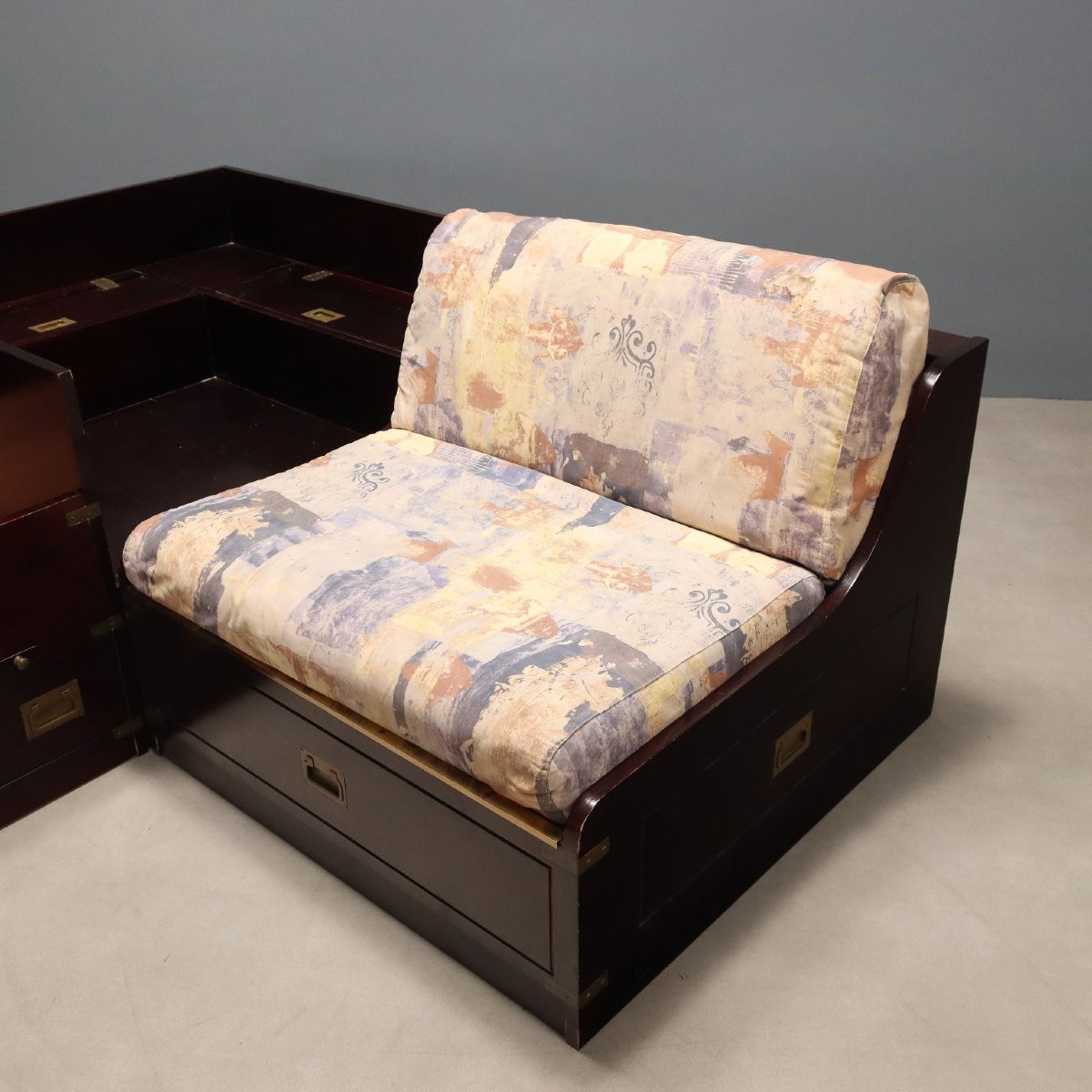 English Nautical-style Single Bed, Italy, 20th Century-photo-6