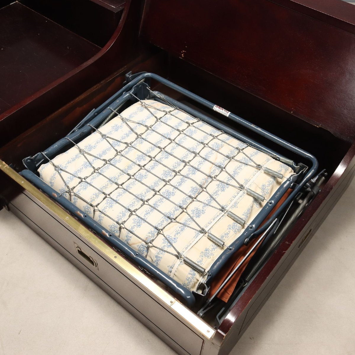 English Nautical-style Single Bed, Italy, 20th Century-photo-8