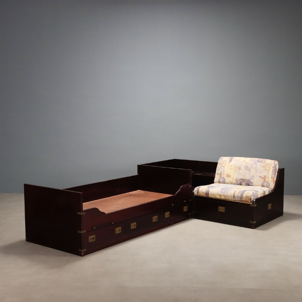 English Nautical-style Single Bed, Italy, 20th Century