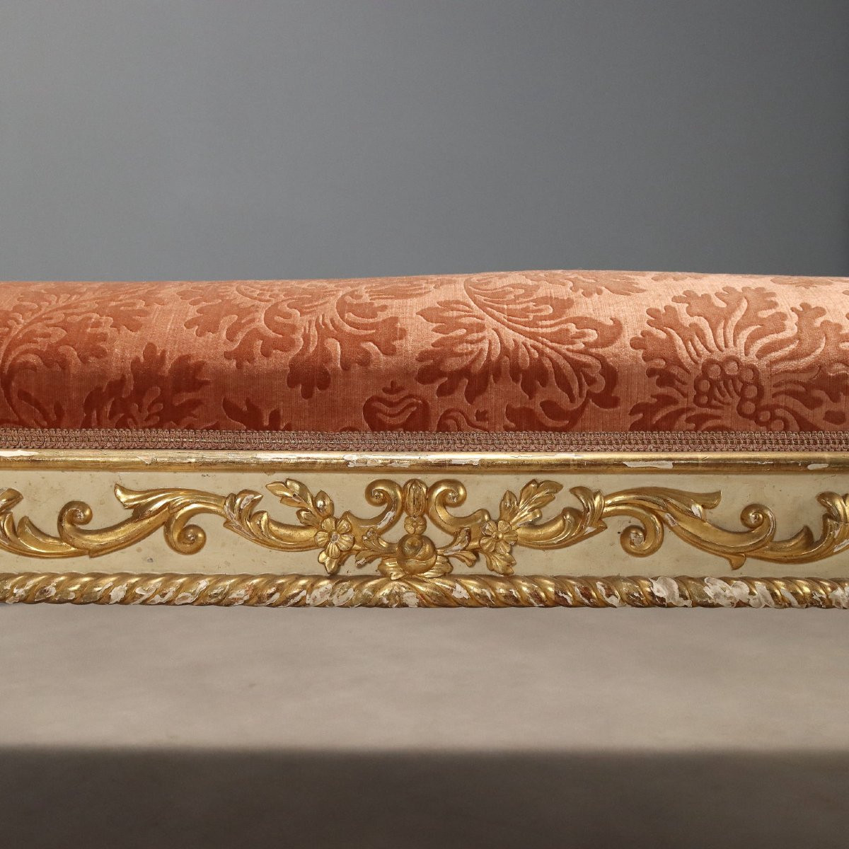 Neoclassical-style Lacquered And Gilded Dormeuse, Italy, Late 19th Century-photo-1
