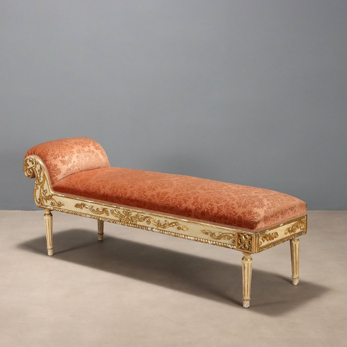 Neoclassical-style Lacquered And Gilded Dormeuse, Italy, Late 19th Century
