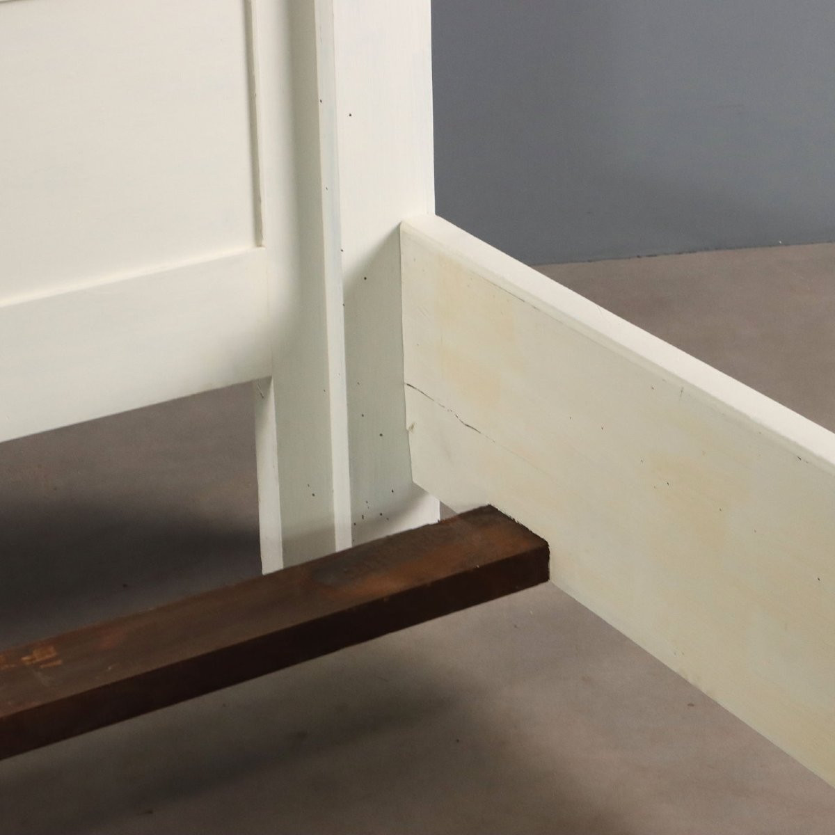 Lit Ancien Style Néo-Renaissance Peuplier Gravé Italie XXe Siècle-photo-2