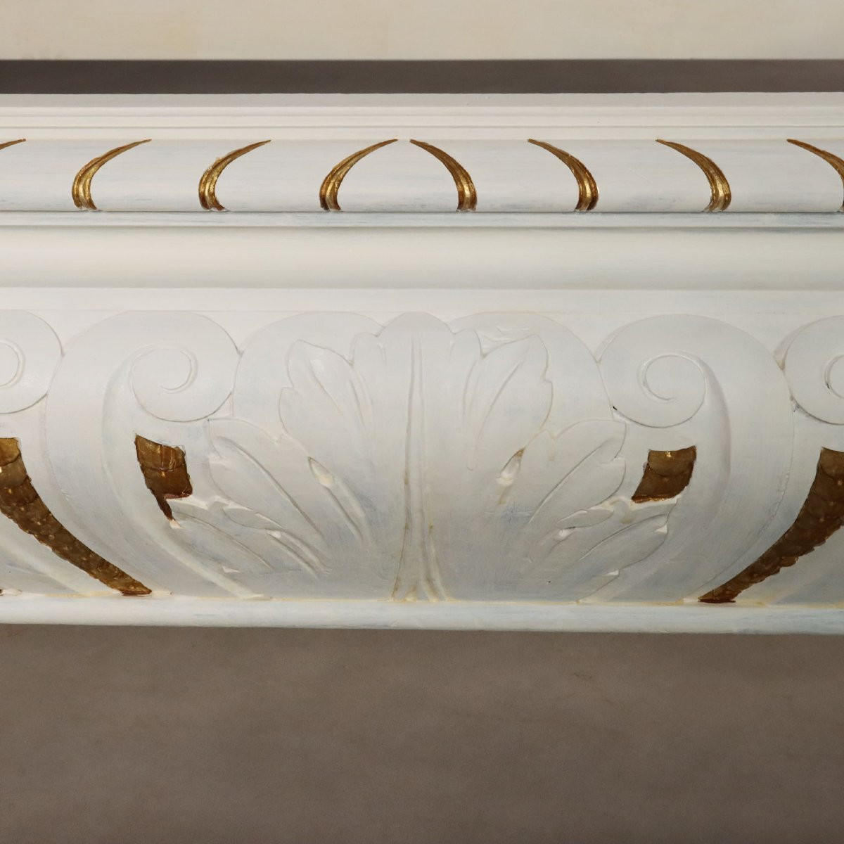 Lit Ancien Style Néo-Renaissance Peuplier Gravé Italie XXe Siècle-photo-4