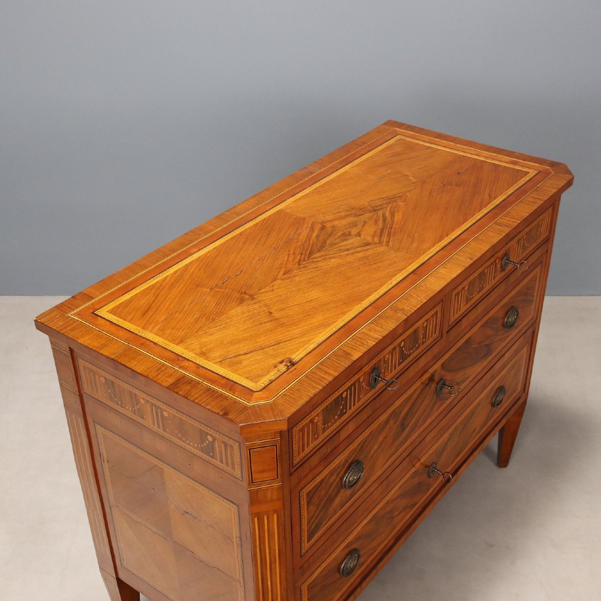 Neoclassical Chest Of Drawers, Italy, Late 18th Century-photo-4