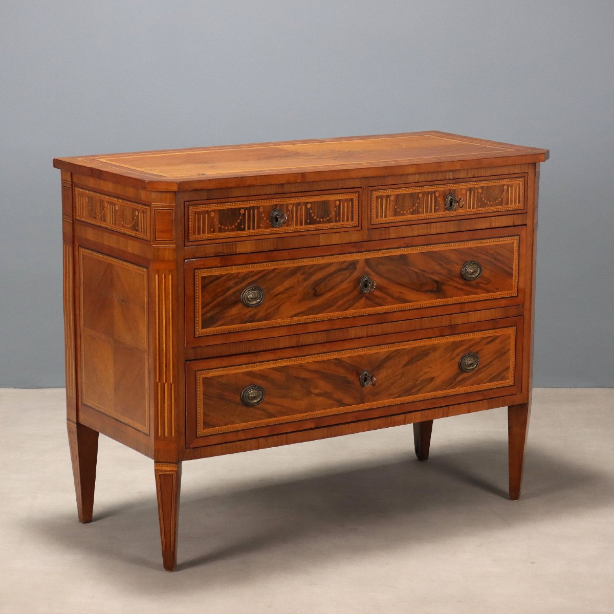 Neoclassical Chest Of Drawers, Italy, Late 18th Century