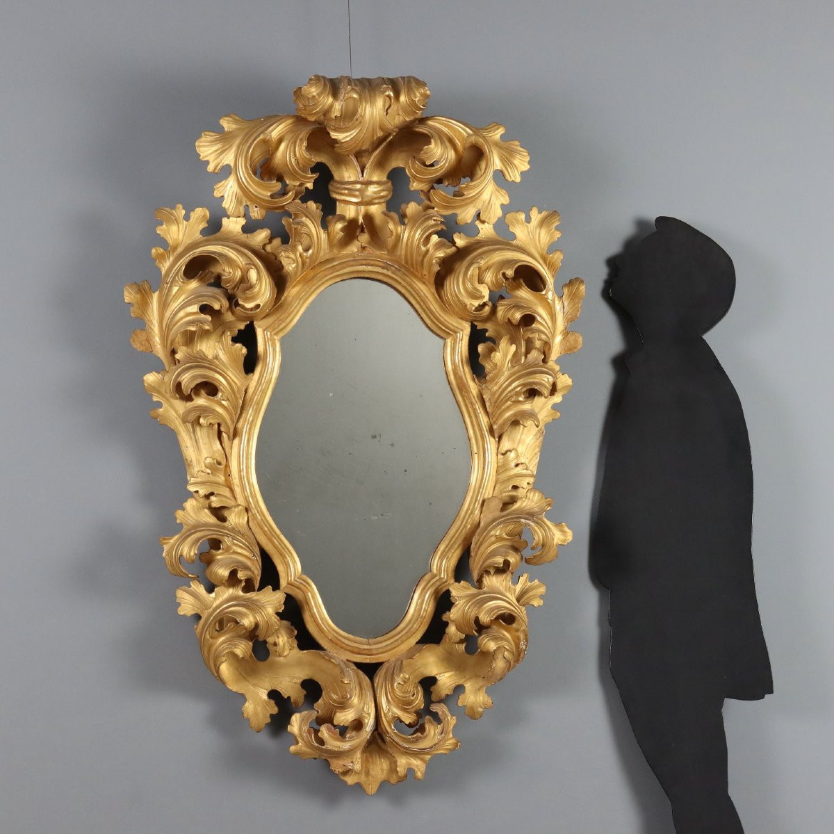 Large Baroque-style Mirror, 19th-century Italy-photo-2