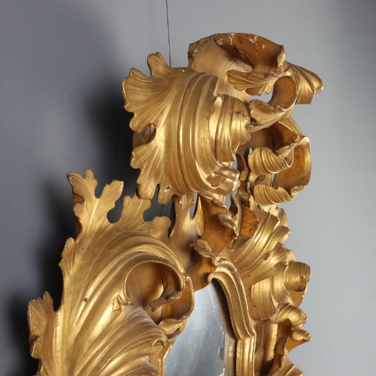 Large Baroque-style Mirror, 19th-century Italy-photo-4
