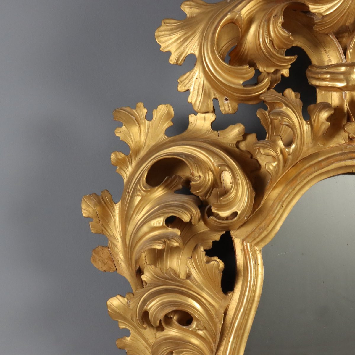 Large Baroque-style Mirror, 19th-century Italy-photo-1