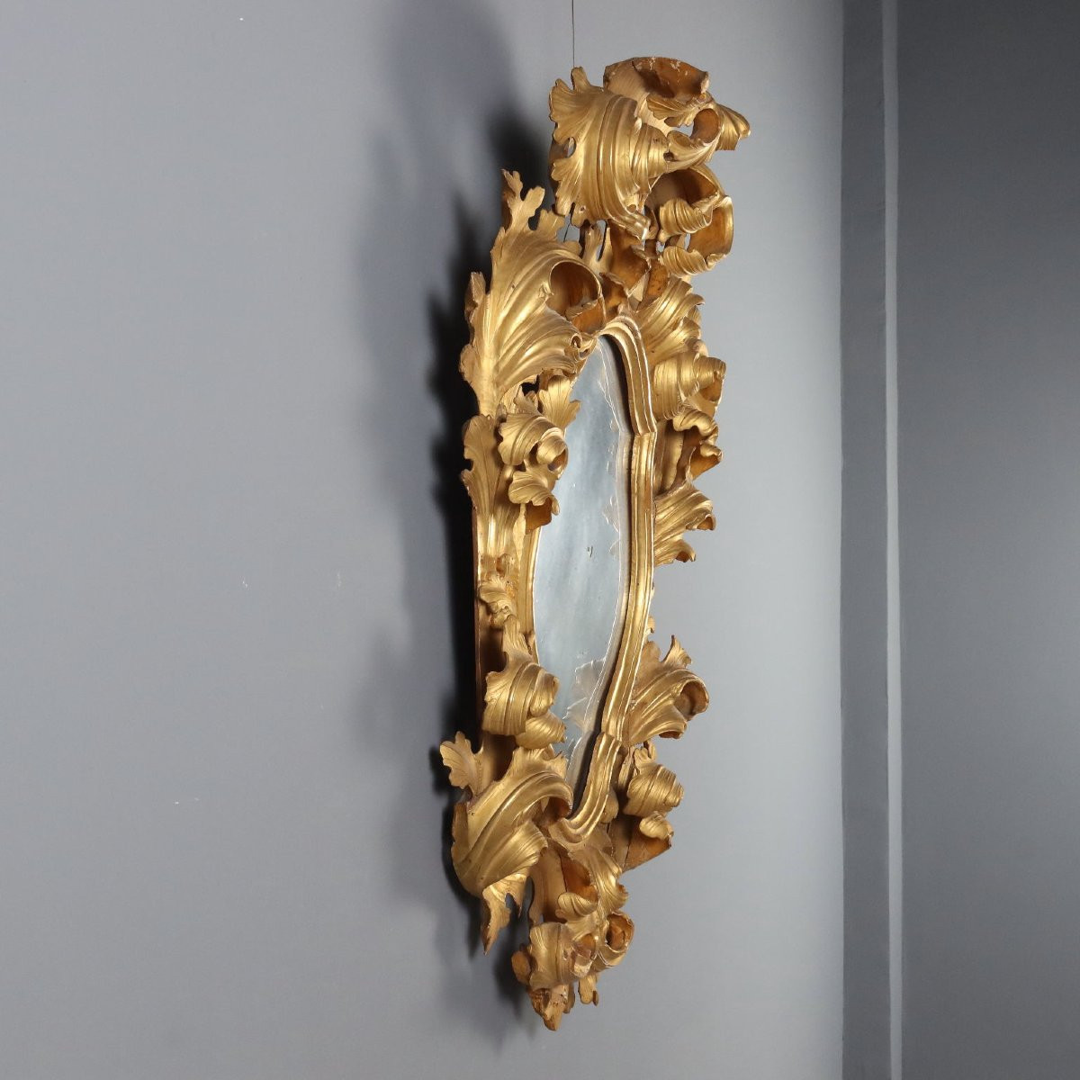 Large Baroque-style Mirror, 19th-century Italy-photo-6
