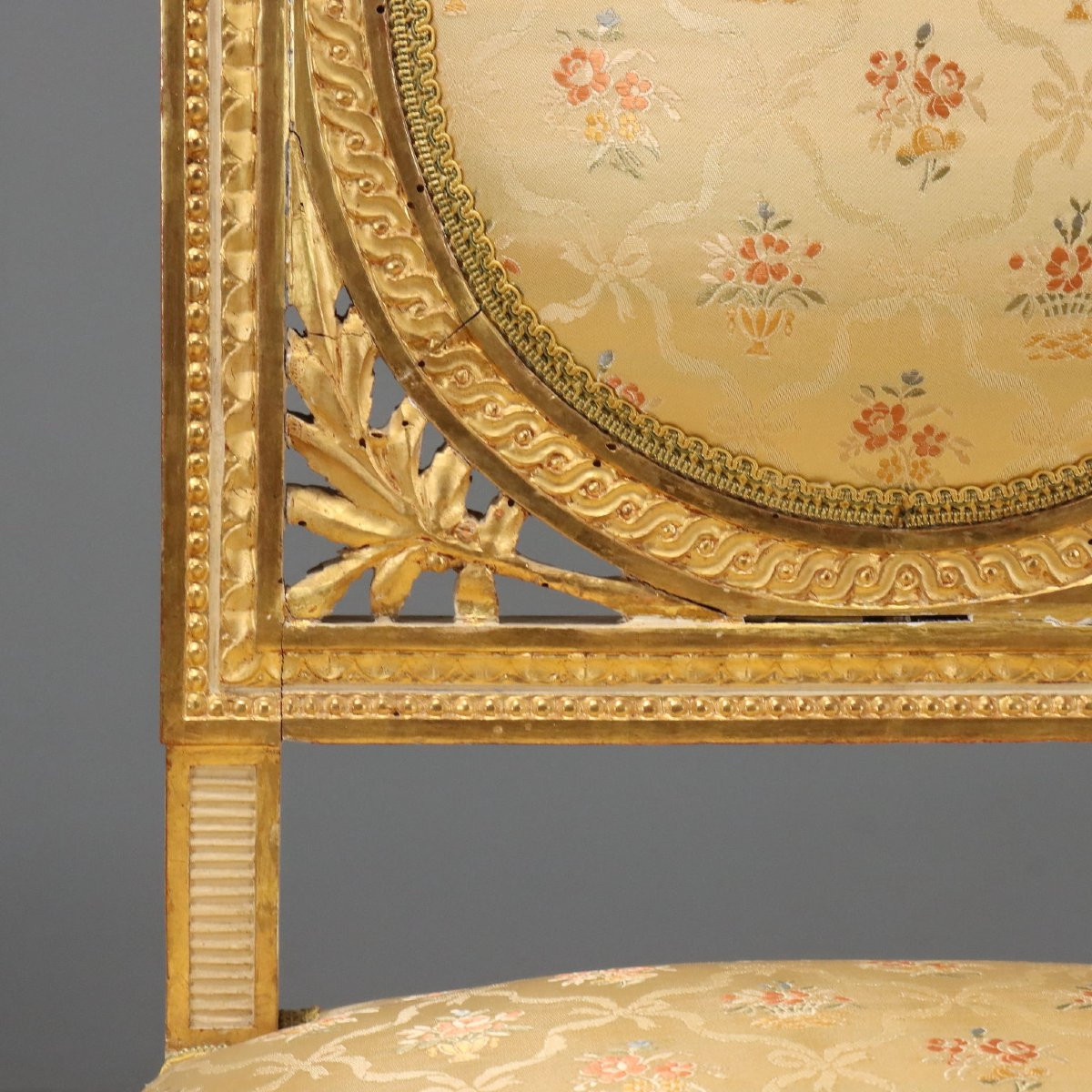 Set Of Four Neoclassical Chairs, Late 19th Century Italy-photo-2