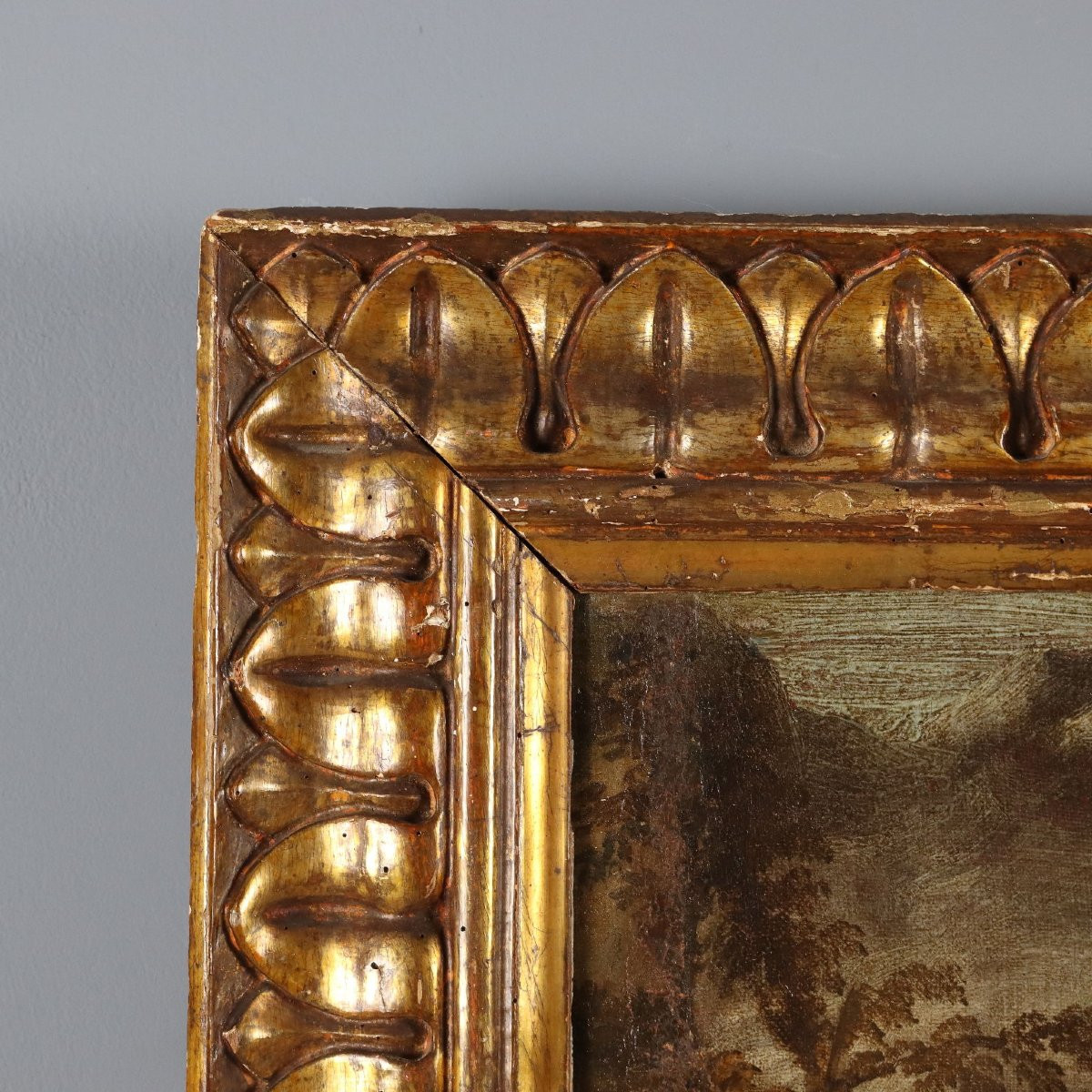 Antique Painting The Crossing Of The Red Sea Oil On Canvas '600-photo-5