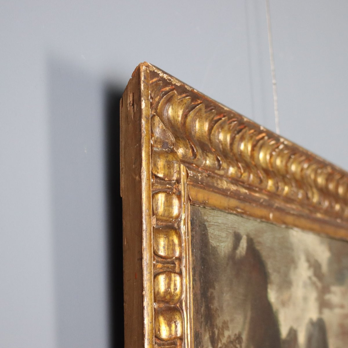 Antique Painting The Crossing Of The Red Sea Oil On Canvas '600-photo-6