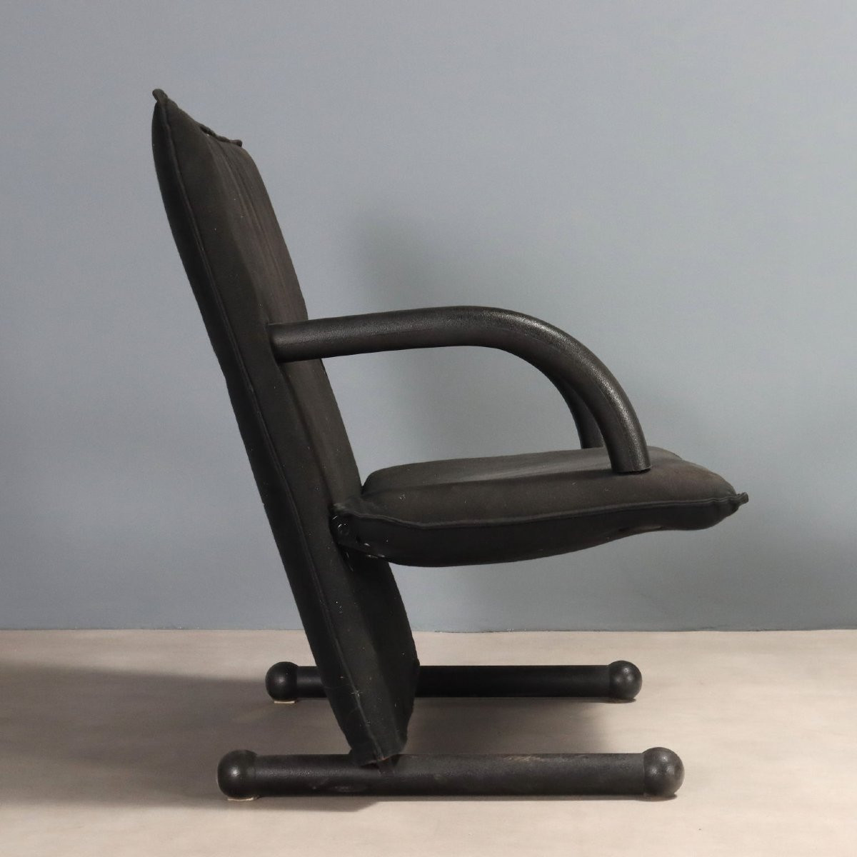 Fauteuils Artflex 'T Line' Design Burkhard Vogtherr Cuir Années 80-photo-1