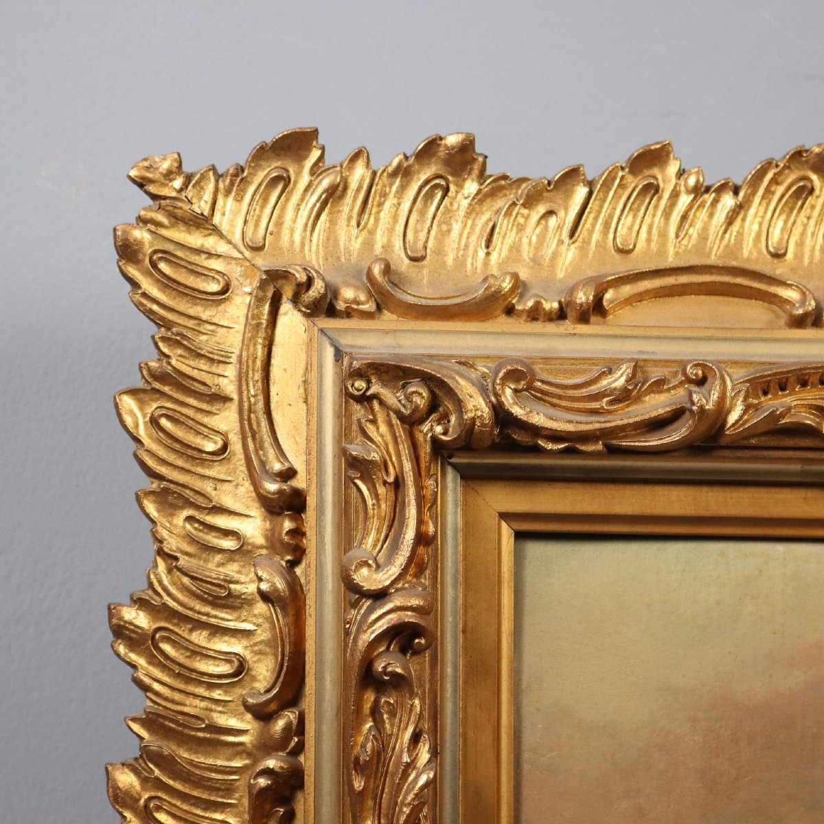 Tableau Moderne Signé Ugo Gheduzzi Vue du Pays Italie XXe Siècle-photo-4