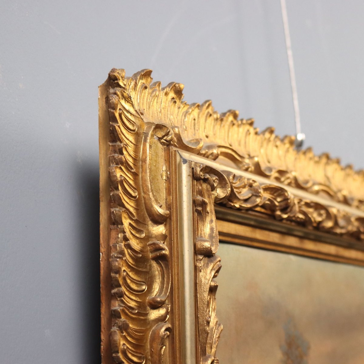 Tableau Moderne Signé Ugo Gheduzzi Vue du Pays Italie XXe Siècle-photo-5