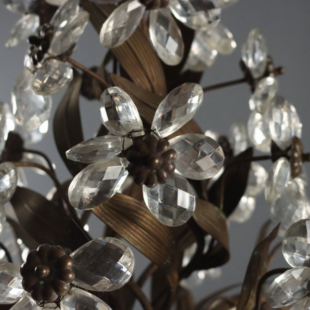  Lustre en fer et tôle Italie du XXe siècle-photo-4