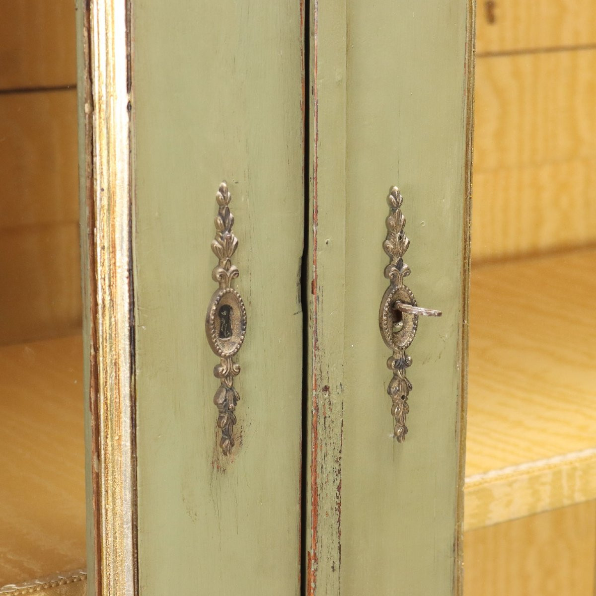 Armoire Directoire Ancienne Noyer Laqué Peinte Italie XIXe Siècle-photo-5