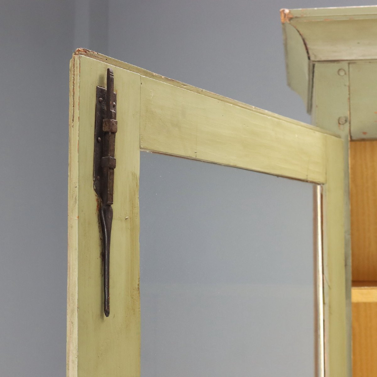 Armoire Directoire Ancienne Noyer Laqué Peinte Italie XIXe Siècle-photo-6