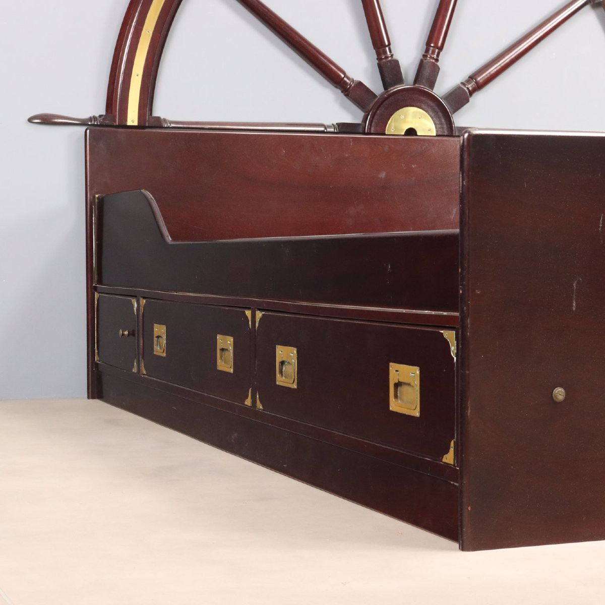 20th-century Italian Nautical-style Double Bed-photo-7