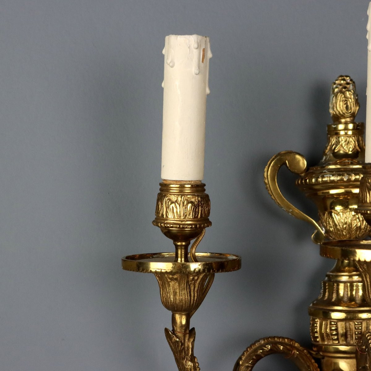 Set Of Seven Neoclassical Wall Sconces, Italy, Early 20th Century-photo-4