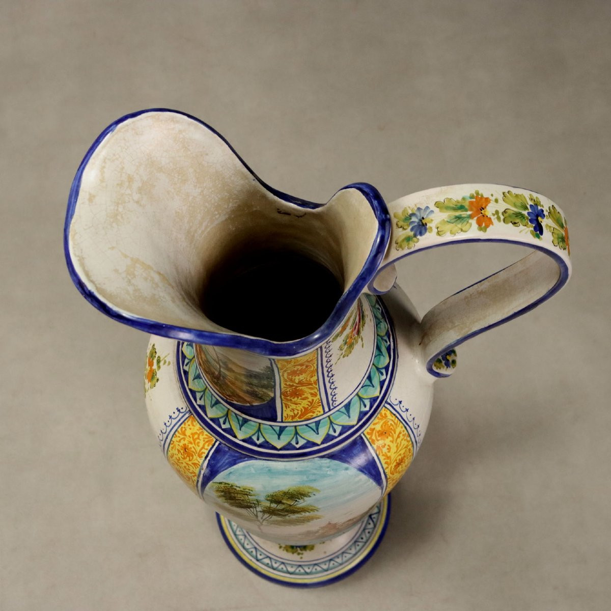 Large Majolica Amphora, Deruta Manufactory, Central Italy, 1960s–1970s-photo-6
