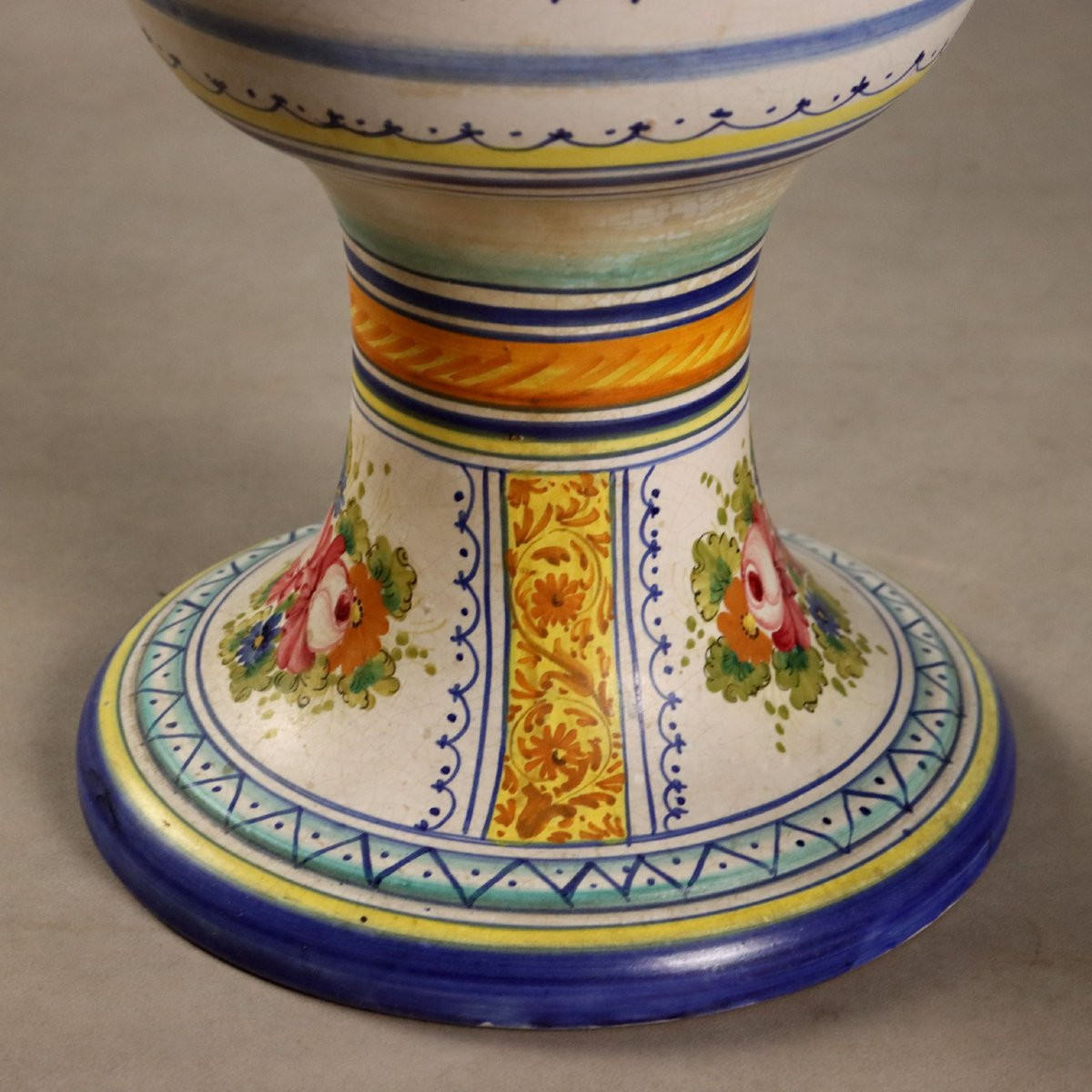 Large Majolica Amphora, Deruta Manufactory, Central Italy, 1960s–1970s-photo-7