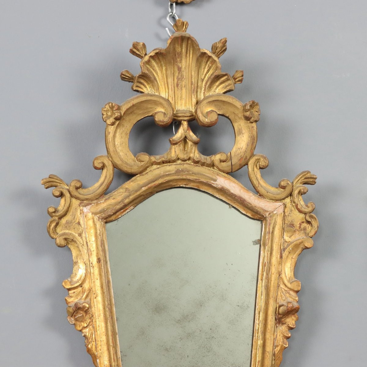 Set Of Four Carved And Gilded Wooden Fans, France, 18th Century-photo-3