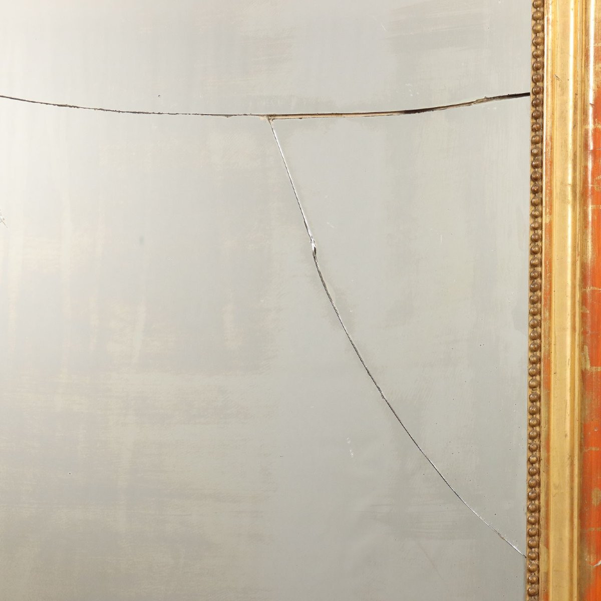 Paire de miroirs sculptés et dorés France, milieu du XIXe siècle-photo-6