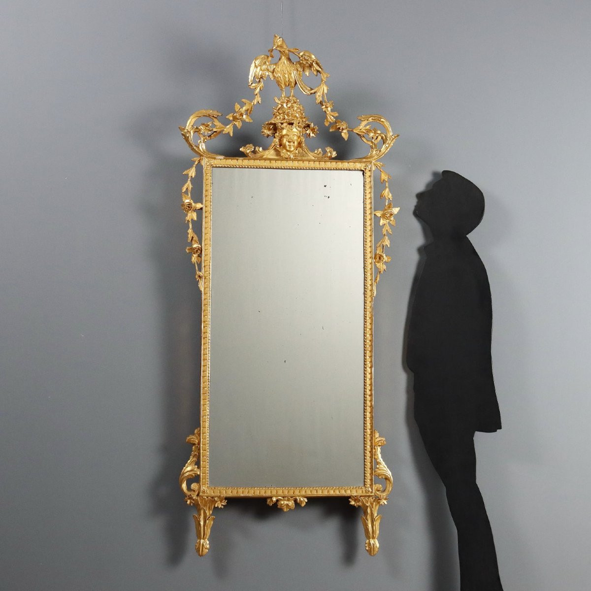 Neoclassical-style Mirror From Tuscany, Mid-19th Century-photo-2