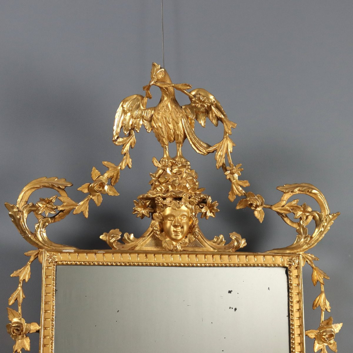 Neoclassical-style Mirror From Tuscany, Mid-19th Century-photo-3