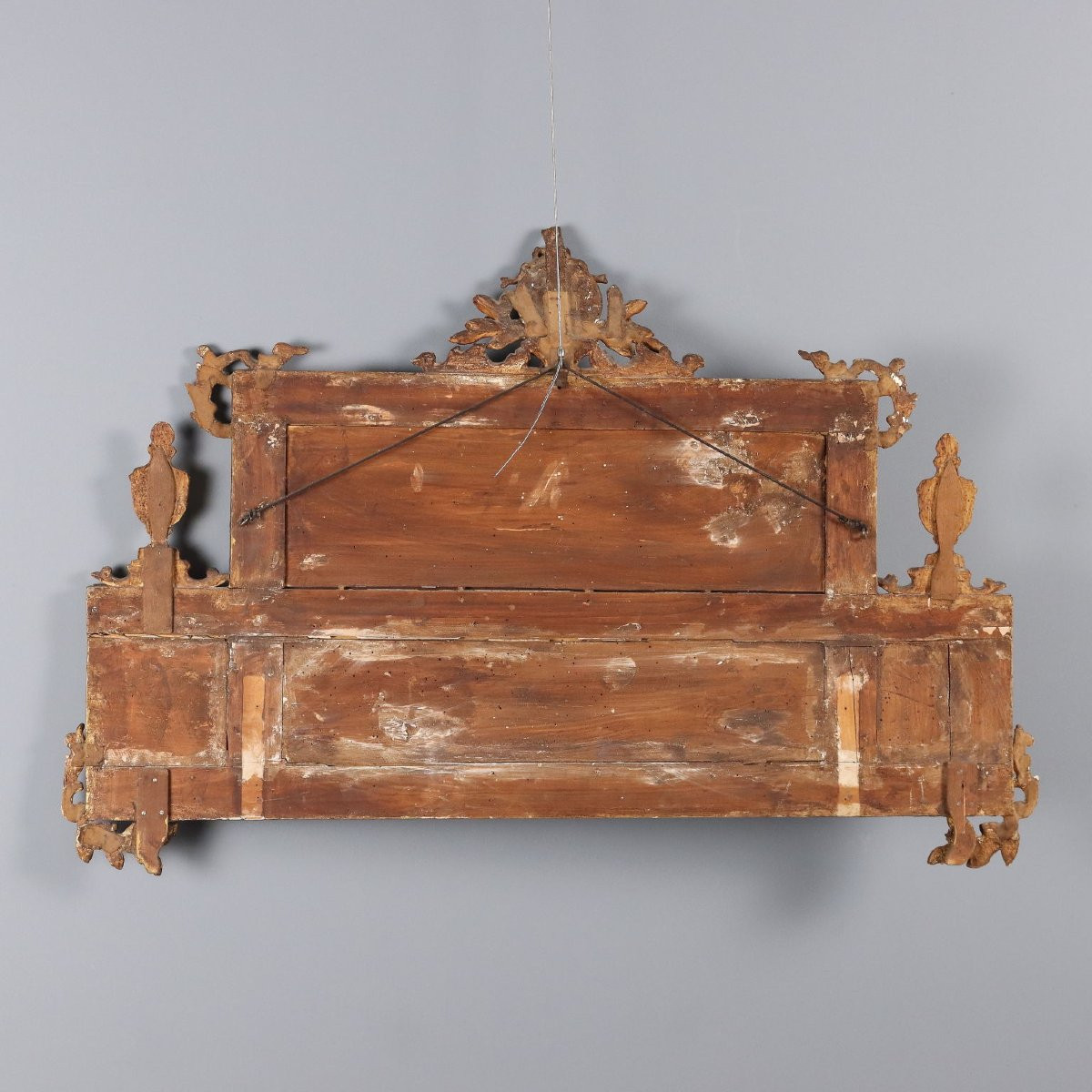 Neoclassical Mirror In Carved And Gilded Wood, Italy, Late 18th Century-photo-5