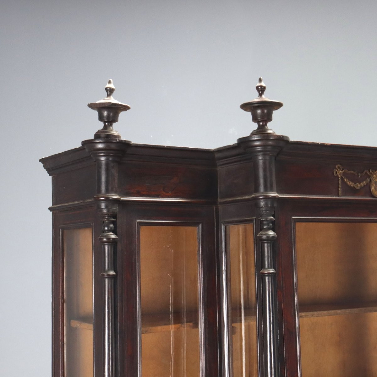 Rosewood Bookcase With Bois De Rose Inlays, Italy, Mid-19th Century-photo-1