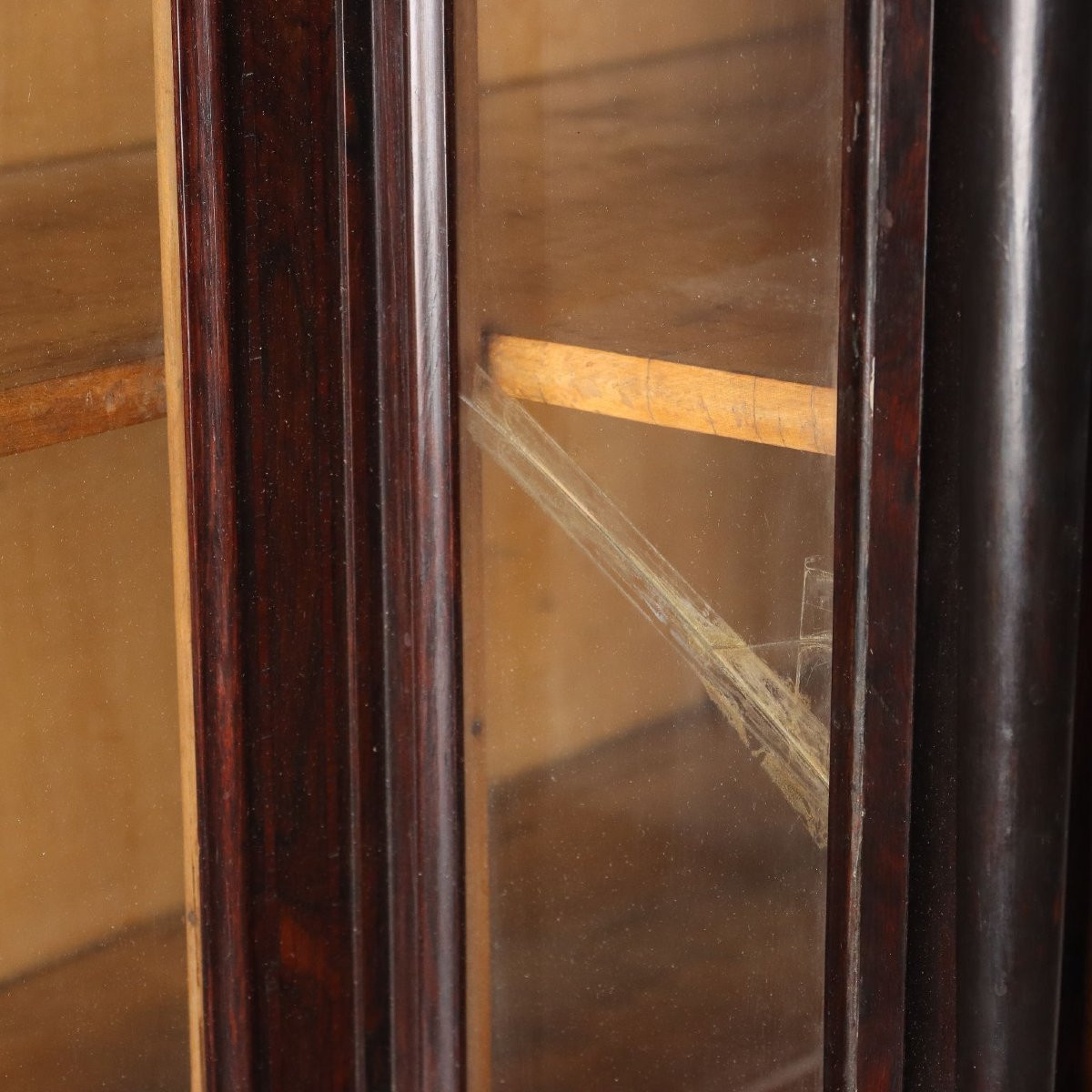 Rosewood Bookcase With Bois De Rose Inlays, Italy, Mid-19th Century-photo-4