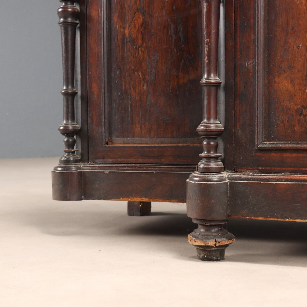 Rosewood Bookcase With Bois De Rose Inlays, Italy, Mid-19th Century-photo-7