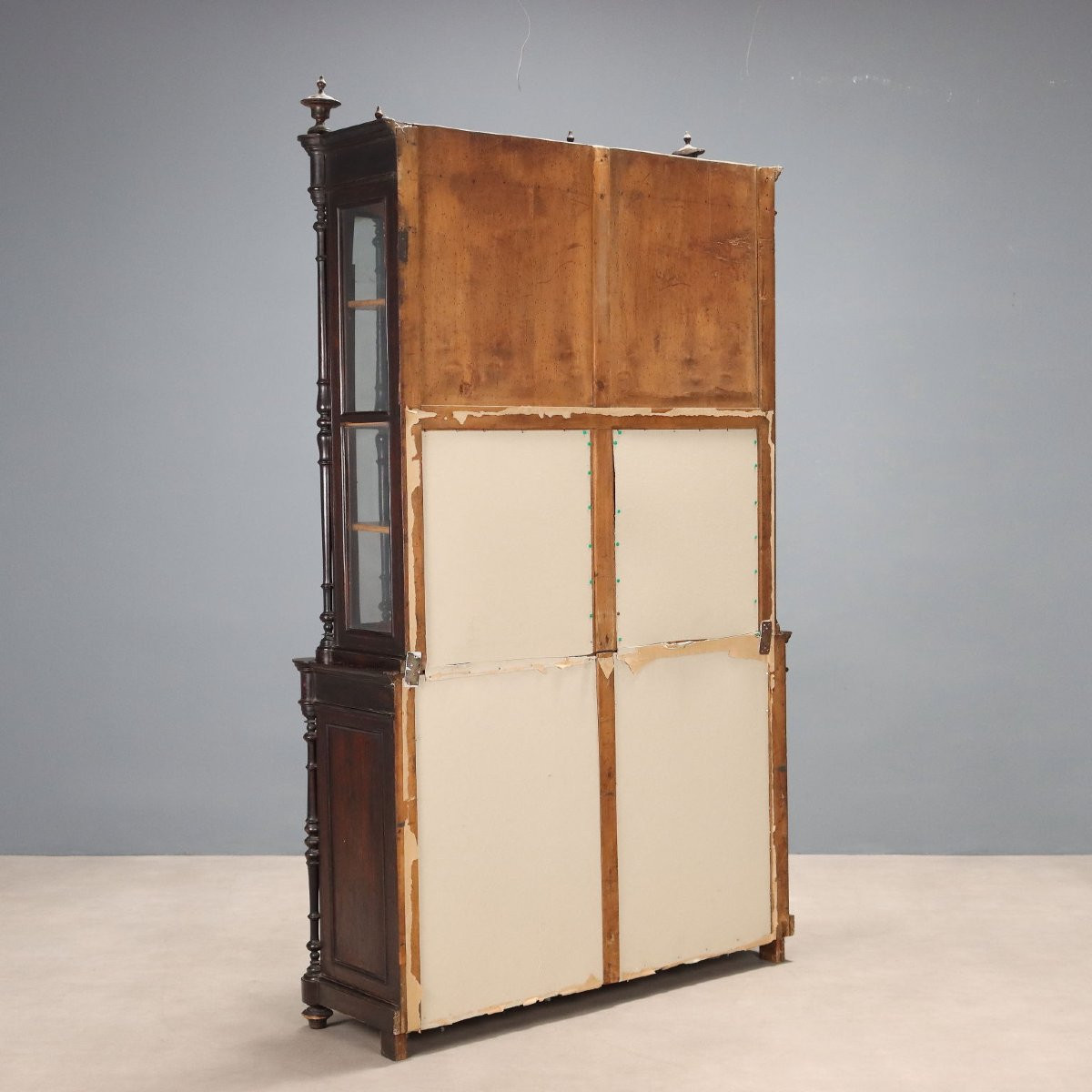 Rosewood Bookcase With Bois De Rose Inlays, Italy, Mid-19th Century-photo-8