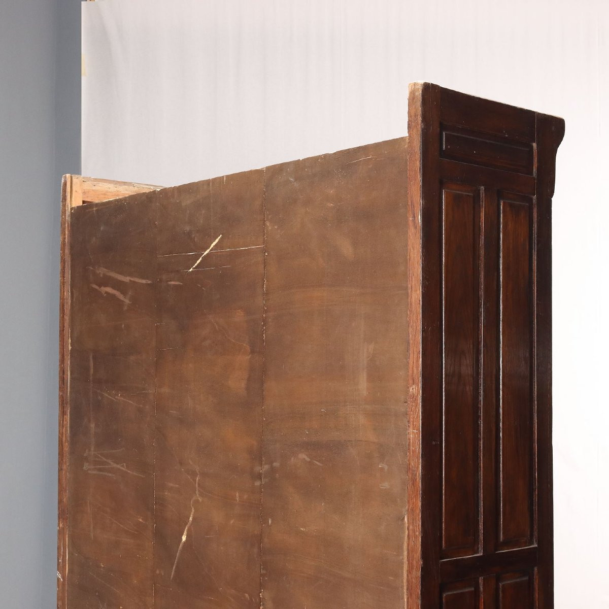 Early 20th-century Italian Walnut-stained Oak Chest Of Drawers-photo-4