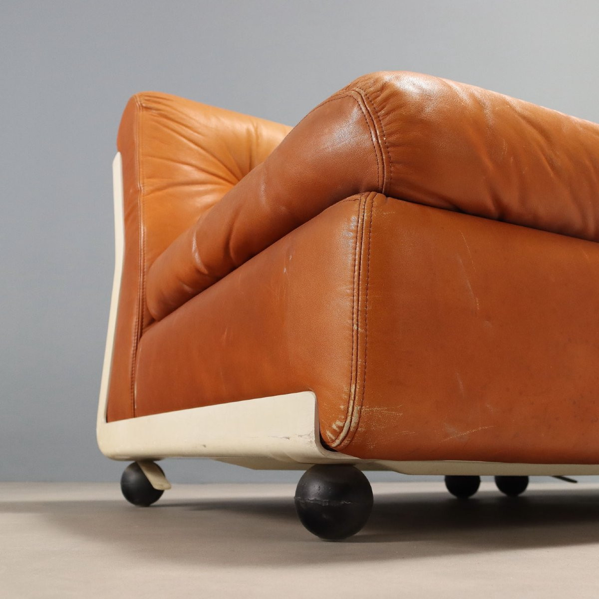 B&b 'amanta' Armchairs Vintage Design By Mario Bellini Italy 1970s-photo-4