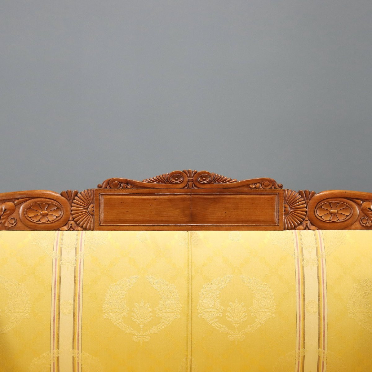 Luigi Filippo Sofa In Italian Cherry Wood, Mid-19th Century-photo-4
