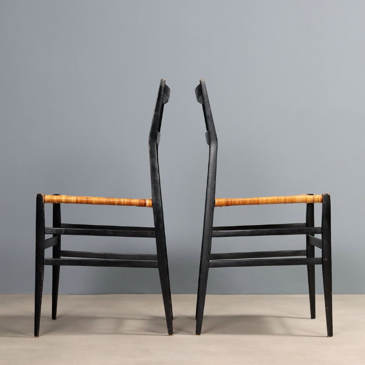 Cassina '699 Superleggera' Chairs Design Gio Ponti Italy 1960s-photo-3