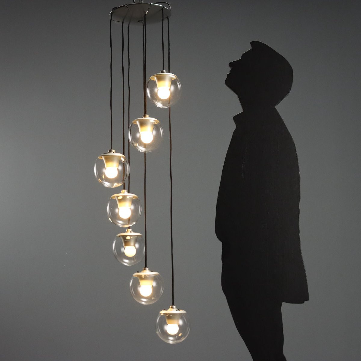 Lamp Vintage Arteluce '2095/7'  By Gino Sarfatti 1960s-photo-2
