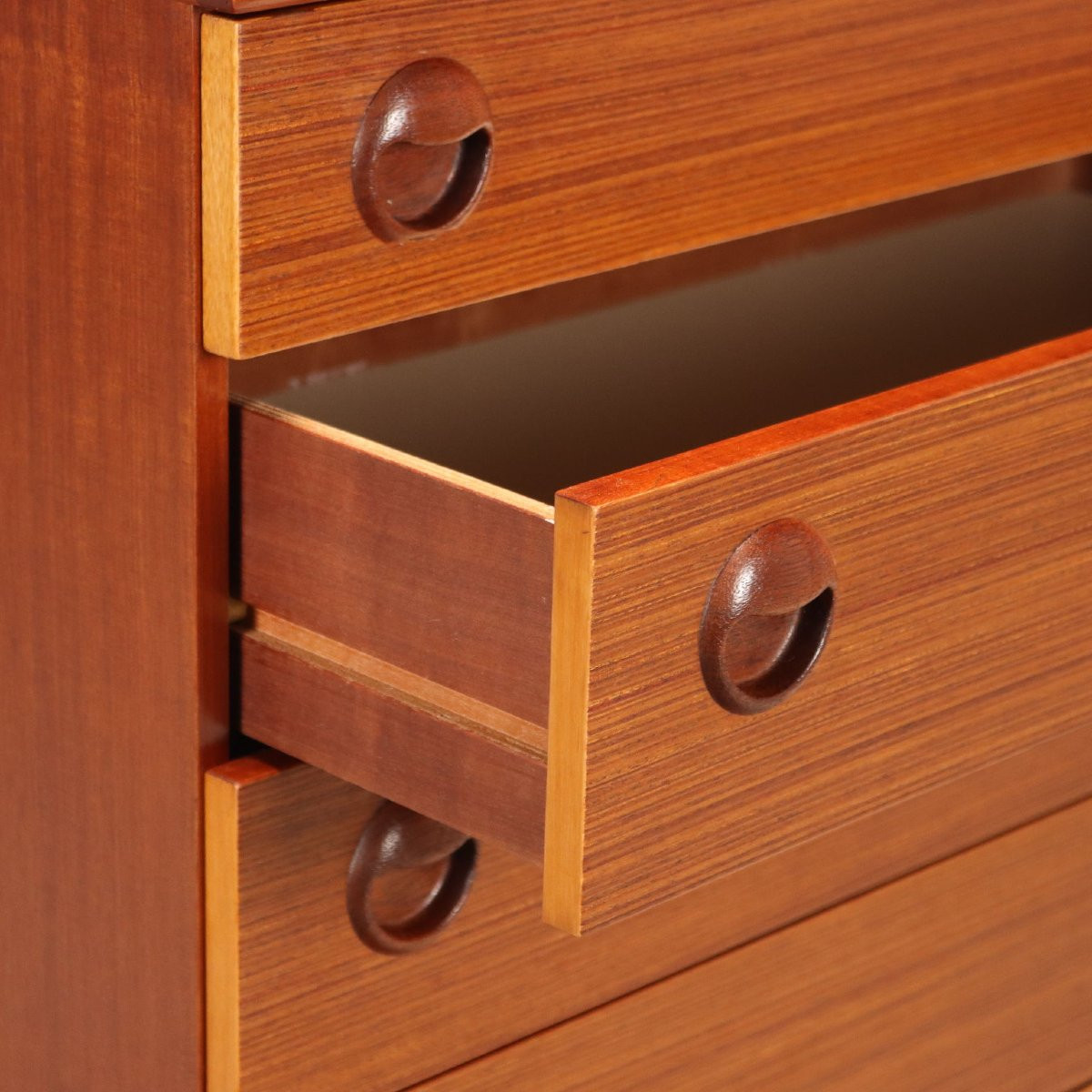 Commode Vintage Plaquée en Teck Design Europe du Nord Années 60-photo-3