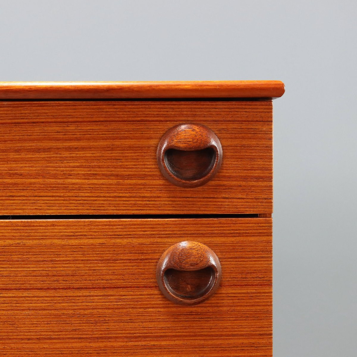 Commode Vintage Plaquée en Teck Design Europe du Nord Années 60-photo-4